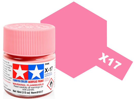 Tamiya 81517 10ml - Acrylic Mini X17 Pink