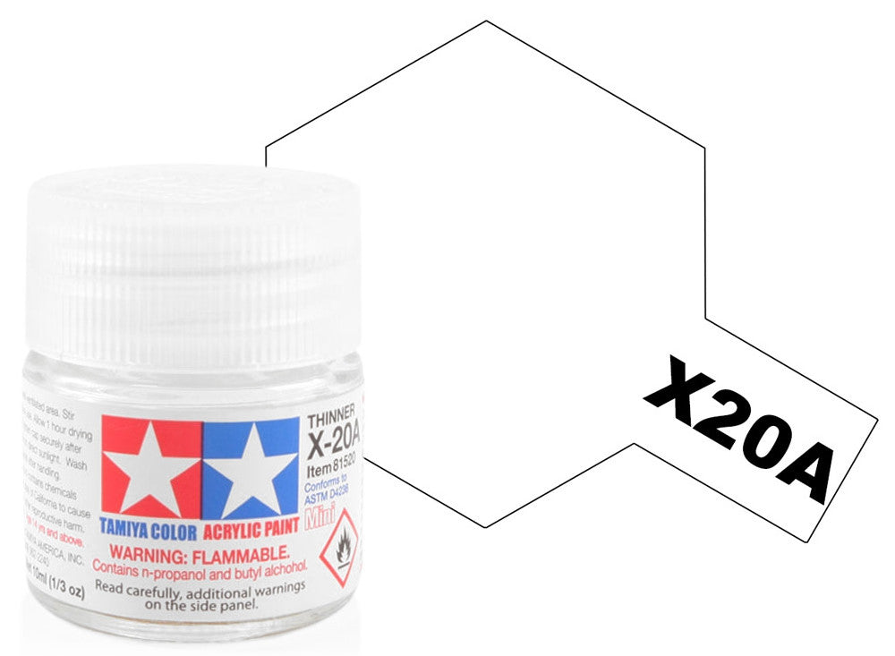 Tamiya 81520 10ml - Acrylic Mini X20A Thinner 10ml