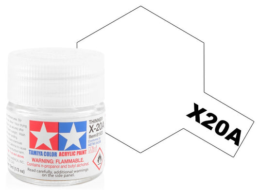 Tamiya 81520 10ml - Acrylic Mini X20A Thinner 10ml
