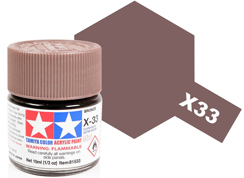 Tamiya 81533 10ml - Acrylic Mini X33 Bronze