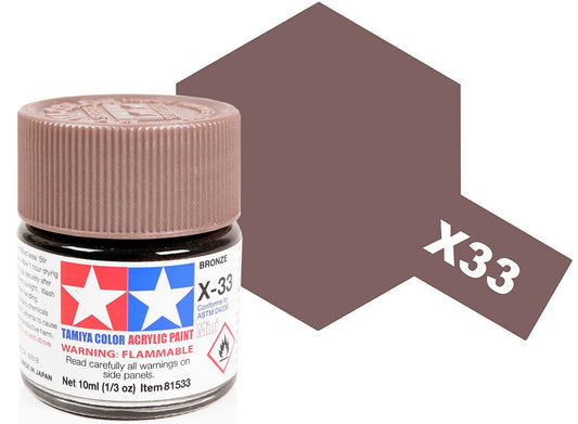 Tamiya 81533 10ml - Acrylic Mini X33 Bronze