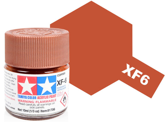Tamiya 81706 10ml - Acrylic Mini XF6 Copper