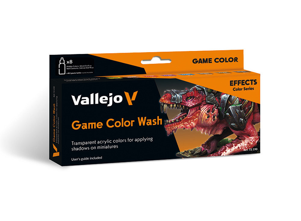 Vallejo 72190 18ml x8 - Game Color Wash Set