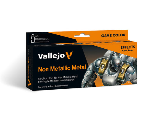 Vallejo 72193 18ml x8 - Game Color Acrylic Paint Set - Non Metallic Metal