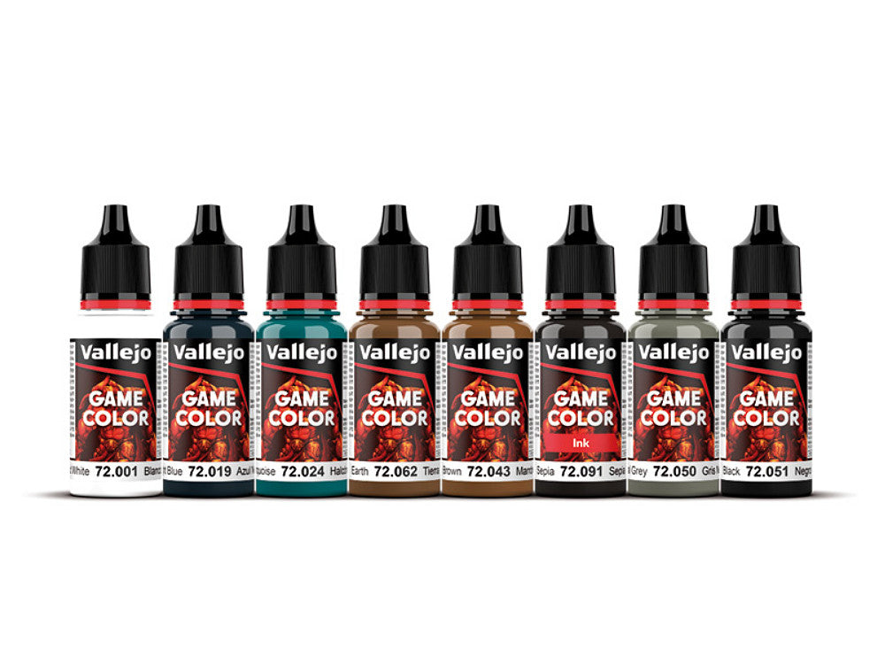 Vallejo 72193 18ml x8 - Game Color Acrylic Paint Set - Non Metallic Metal