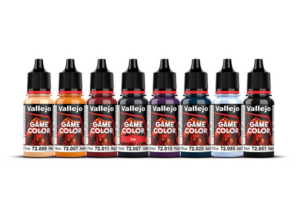 Vallejo 72194 18ml x8 - Game Color Acrylic Paint Set - Purple Dragons