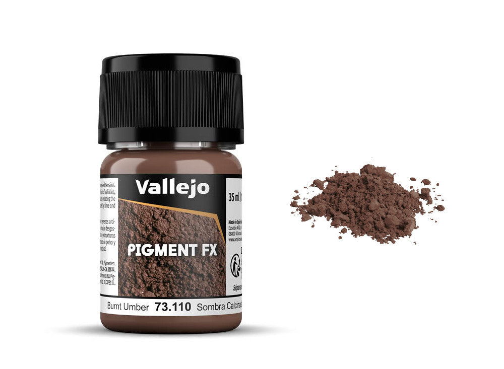 Vallejo 73110 35ml Pigments - 73110 Burnt Umber