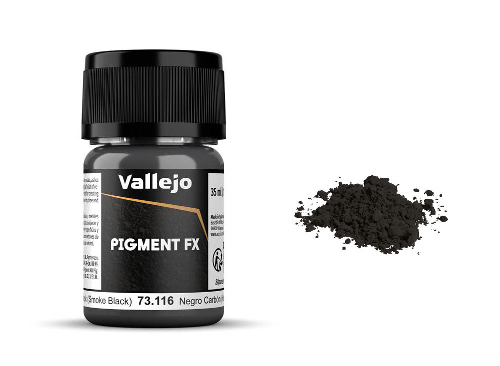 Vallejo 73116 35ml Pigments - 73116 Carbon Black (Smoke Black)