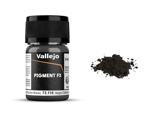 Vallejo 73116 35ml Pigments - 73116 Carbon Black (Smoke Black)