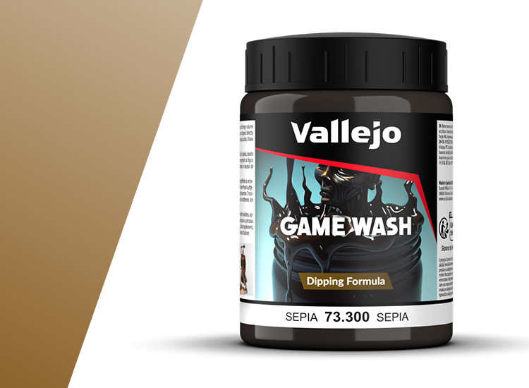 200ml Vallejo - Sepia Wash  - Dipping Formula