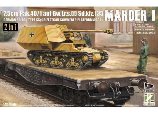 Zimi Models ZIM35075 1/35 - 7.5cm PAK.40/1 auf. Gw.Lr.s.(f) Sd.Kfz.135 Marder I