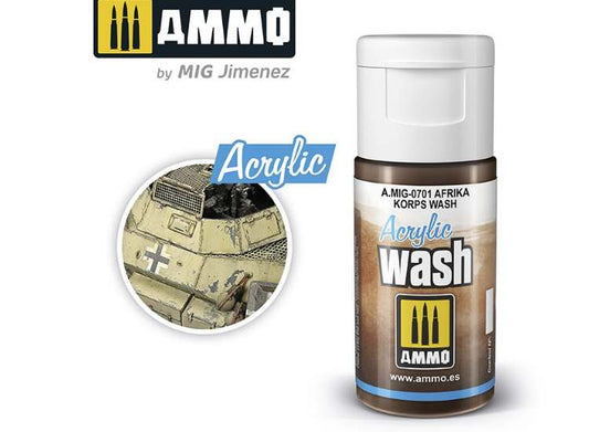 15ml Ammo Mig - Acryic Wash - Afrika Korps