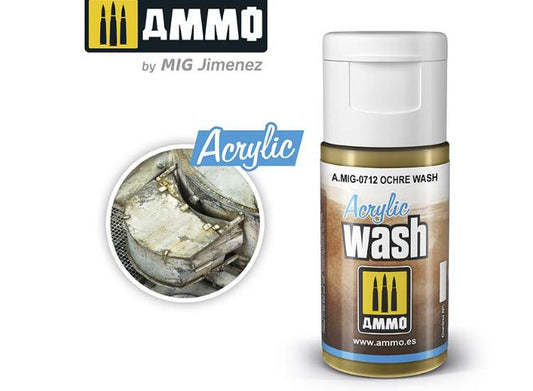 15ml Ammo Mig - Acryic Wash - Ochre