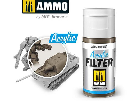 15ml Ammo Mig - Acrylic Filter - Dirt