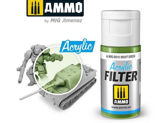 15ml Ammo Mig - Acrylic Filter - Bright Green