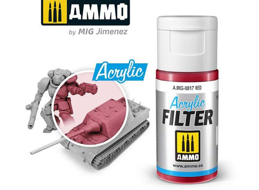 15ml Ammo Mig - Acrylic Filter - Red