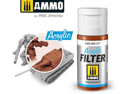 15ml Ammo Mig - Acrylic Filter - Clay
