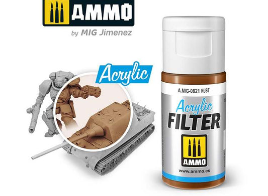 15ml Ammo Mig - Acrylic Filter - Rust