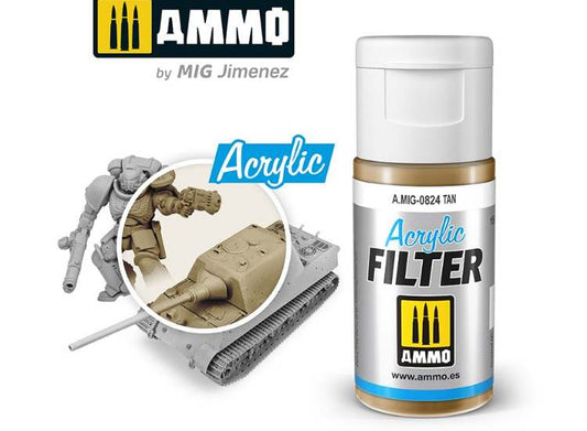 15ml Ammo Mig - Acrylic Filter - Tan