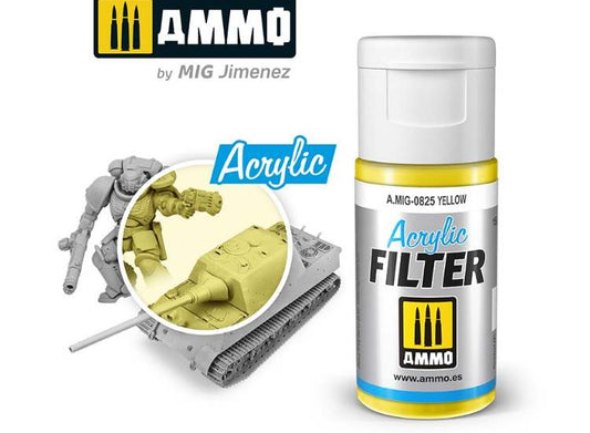 15ml Ammo Mig - Acrylic Filter - Yellow