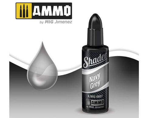 10ml Ammo Mig - Acrylic Shader - NAVY GREY