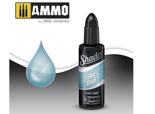 10ml Ammo Mig - Acrylic Shader - SKY BLUE