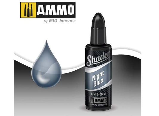 10ml Ammo Mig - Acrylic Shader - NIGHT BLUE