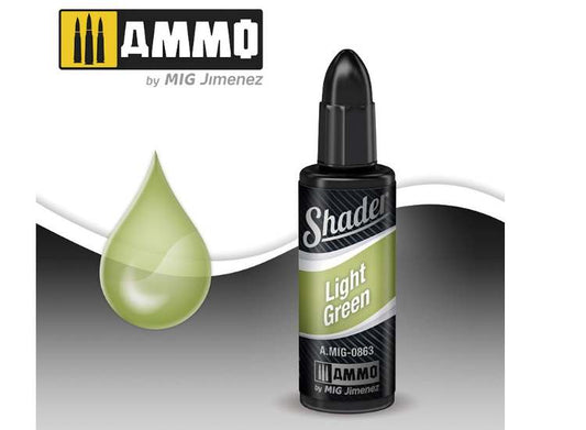 10ml Ammo Mig - Acrylic Shader - LIGHT GREEN