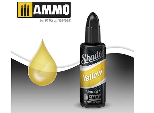 10ml Ammo Mig - Acrylic Shader - YELLOW