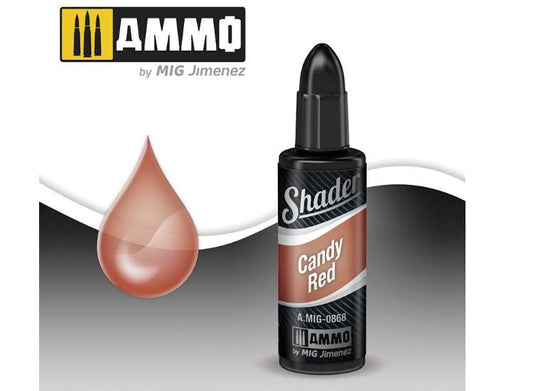 10ml Ammo Mig - Acrylic Shader - CANDY RED