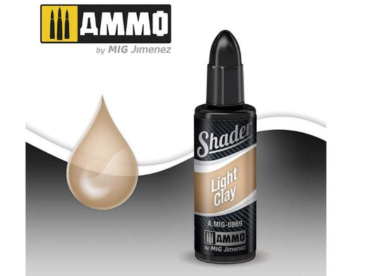 10ml Ammo Mig - Acrylic Shader - LIGHT CLAY