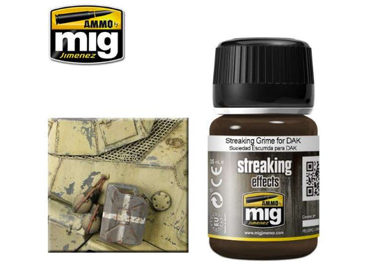 35ml Ammo Mig - Streaking Grime For Dak - Enamel