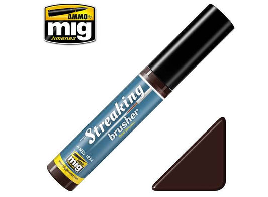 - Ammo Mig - Streaking Brusher - Red Brown