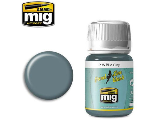 35ml Ammo Mig - Panel Line Wash - Blue Grey - Enamel