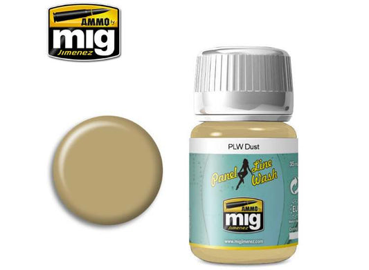 35ml Ammo Mig - Panel Line Wash - Dust - Enamel
