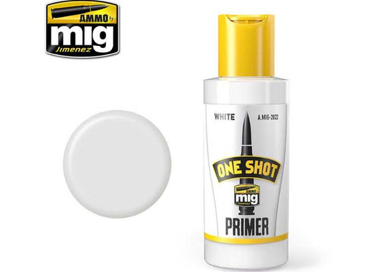 60ml Ammo Mig - One Shot Acrylic Primer - White