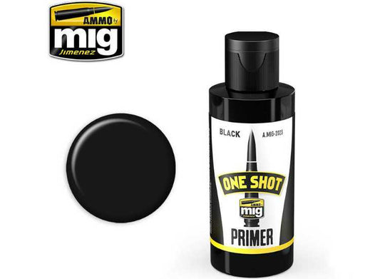 60ml Ammo Mig - One Shot Acrylic Primer - Black