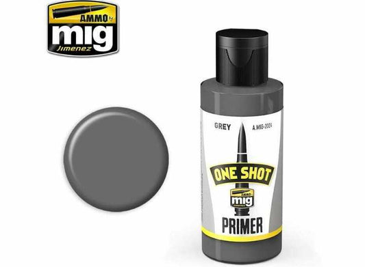 60ml Ammo Mig - One Shot Acrylic Primer - Grey