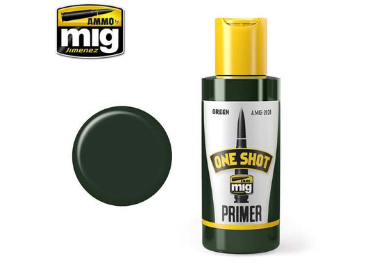 60ml Ammo Mig - One Shot Acrylic Primer - Green