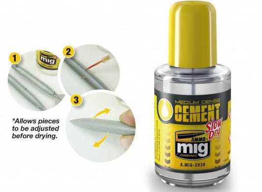30ml Ammo Mig - Medium Density Cement (Slow Dry)