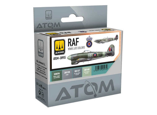 4 x20ml Ammo Mig - ATOM Paint Set - RAF WWII Late Colors