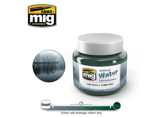 250ml Ammo Mig - Lake Waters - Acrylic Gel Water