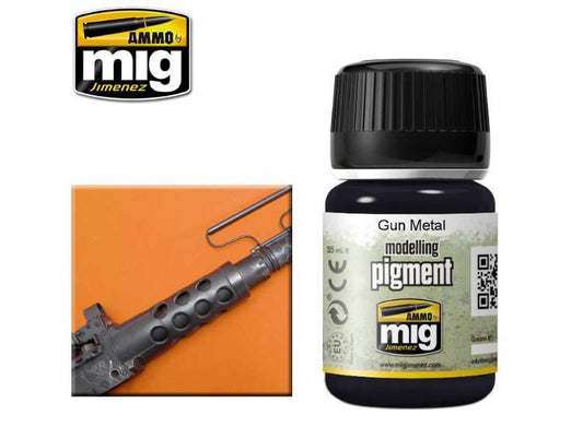35ml Ammo Mig - Pigments - Gun Metal