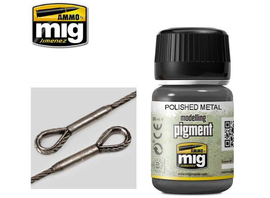 35ml Ammo Mig - Pigments - Polished Metal Pigment