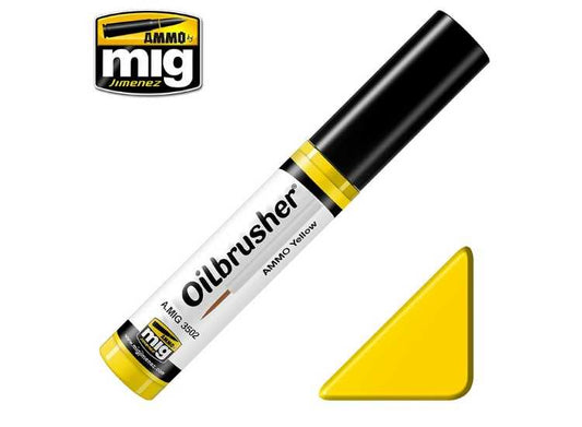 10ml Ammo Mig - Oilbrusher Paint - Ammo Yellow