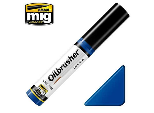 10ml Ammo Mig - Oilbrusher Paint - Dark Blue