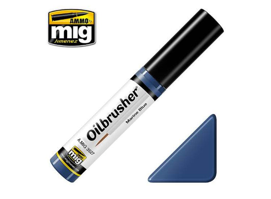 10ml Ammo Mig - Oilbrusher Paint - Marine Blue