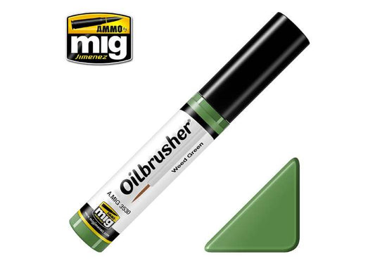 10ml Ammo Mig - Oilbrusher Paint - Weed Green
