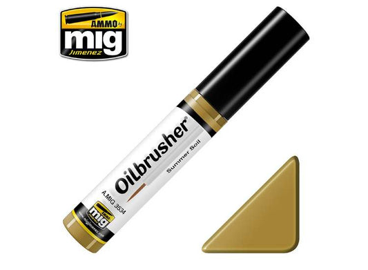 10ml Ammo Mig - Oilbrusher Paint - Summer Soil