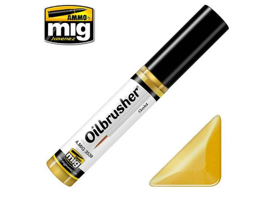 10ml Ammo Mig - Oilbrusher Paint - Gold